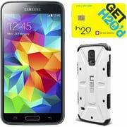 Samsung Galaxy S5 Black GSM Smartphone (Unlocked) with UAG and H2O SIM