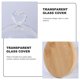 thumbnail image 3 of unbranded Flower Glass Cover Transparente Con Base De Madera Para Exhibición Y Floral, 3 of 6