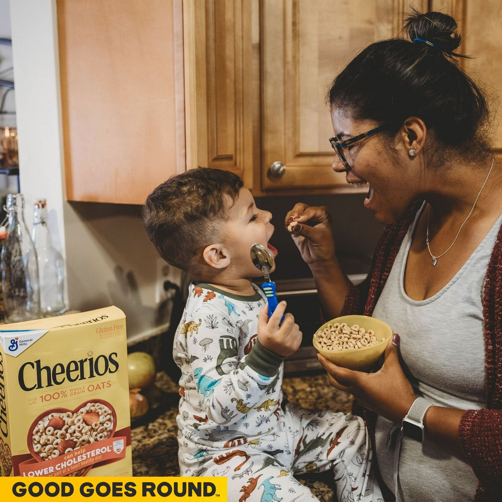 Cheerios, Heart Healthy Gluten Free Breakfast Cereal, Family Size, 18 oz(pack of 4)