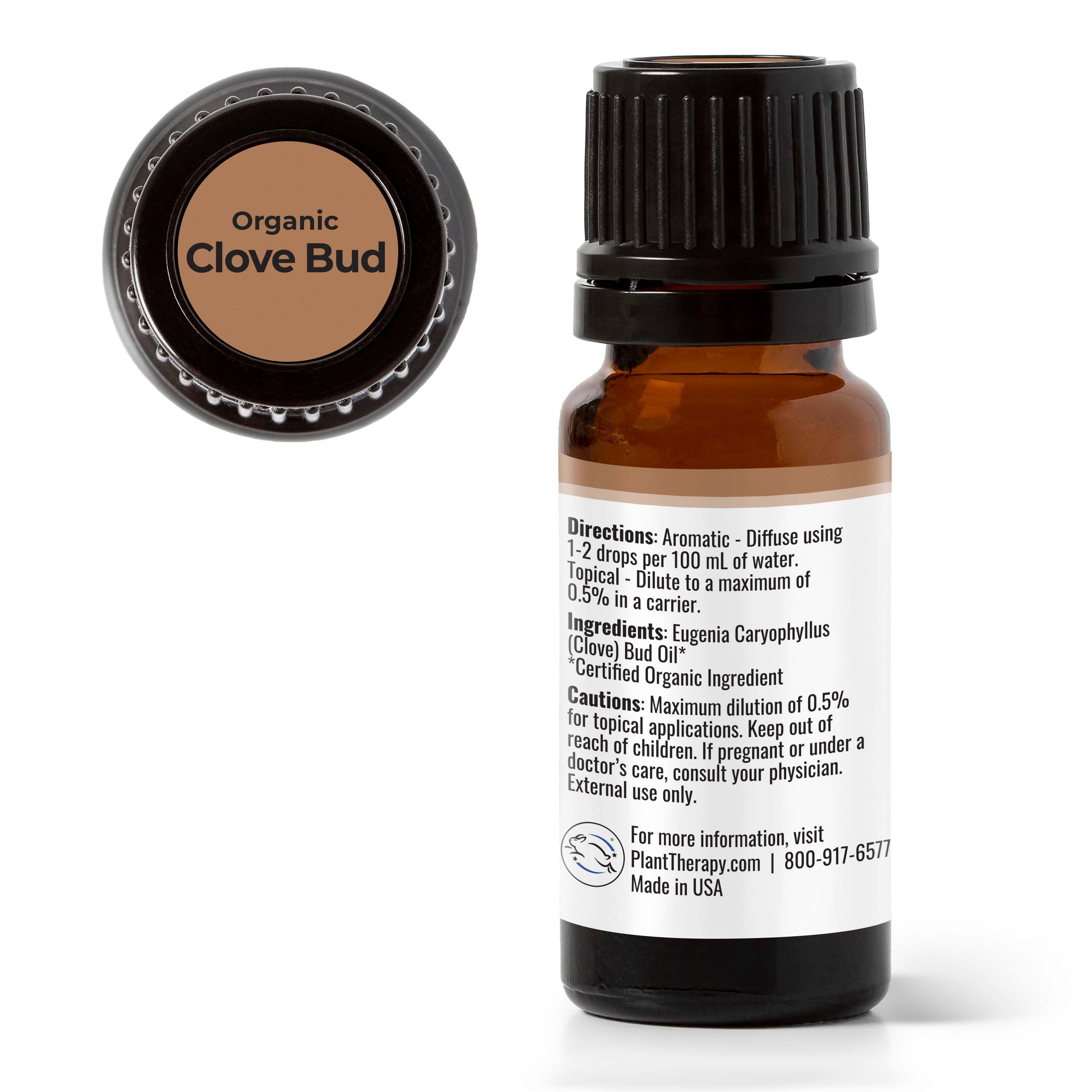 Plant Therapy Clove Bud Organic Essential Oil 100% Pure USDA Certified Organic, Undiluted, Natural Aromatherapy 10mL - image 3 of 7