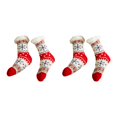 thumbnail image 1 of sweethay 2 piezas de calcetines altos hasta el muslo para Cosplay, calcetines cálidos antideslizantes, botas, accesorios de esquí, suministros Corazon Nieve 2Conjunto, 1 of 6