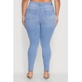 thumbnail image 5 of Womens Plus Size WAX Stylish High Waisted Skinny Jeans, 5 of 5