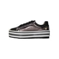 thumbnail image 3 of TENIS PLATAFORMA CASUAL LEON MUJER DAMA INOX GRIS 3538B LEON 3538Bp, 3 of 3