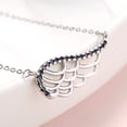 thumbnail image 2 of Sterling Silver Angel Wing Pendant with Crystals, 2 of 2
