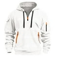 thumbnail image 1 of WILLBEST Sudaderas Deportivas para Hombre, Sudadera con Capucha De Pana para Otoño e Invierno, Chaqueta Deportiva Informal con Cremallera y Bolsillo De Parche, Sudadera Tipo Cárdigan Mediana​​, 1 of 3