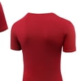 thumbnail image 4 of UQJfacai Womens Quick Dry Workout Top Strech Slim Fit Short Sleeve V Neck Shirts Summer Casual Running Gym Athletic Yoga T-Shirt L, 4 of 4