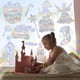 thumbnail image 5 of Película para privacidad de ventanas, pegatinas navideñas de gran tamaño, decoración navideña para vidrio, pegatinas de doble cara con muñeco de nieve, pegatinas para el hogar., 5 of 5