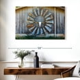 thumbnail image 3 of Elephant Stock Texas Barn Wall Art - Horizontal Canvas Wall Art - Living Room Wall Decor - Architecture Canvas - Brown And Blue Decor - 39" x 26", 3 of 8