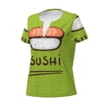 thumbnail image 3 of Wukai Fresh Sushi Casual V-Neck Graphic Tees for Women: Lightweight and Breathable Summer Tops with Stylish Design-XX-Large, 3 of 8