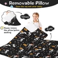 thumbnail image 3 of Black Halloween Dancing Skeletons Toddler Nap Mats for Kids Preschool,50"x20" Sleeping Mat Bag or Kids,Toddler Sleeping Bag,Toddler Nap Mat or Daycare, 3 of 6