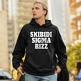 thumbnail image 4 of Skibidi Sigma Rizz Unisex Hoodie Funny Goat Gyatt Meme Zoomer Viral Humor, 4 of 7