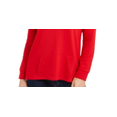 thumbnail image 3 of Charter Club Women's French Terry V Neck Tunic Red Size X-Small, 3 of 3