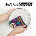 thumbnail image 6 of Sm:)e Suger Skulls Floral Day of The Dead Kitchen Towels Dish Towels, 18x26 Inch Halloween Decoration Hand Towels Set of 2, 6 of 6
