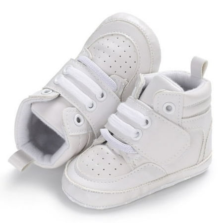 

Fanvereka Baby Fashion Soft Soled Toddler Shoes High Top Velcro Closure Non Slip Breathable Prewalker