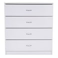thumbnail image 4 of MDF Wood Simple 4-Drawer Dresser Night Stand Coffee Table Bookcase Bedside Table Cabinet, 4 of 4