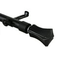 thumbnail image 2 of 13/16" Dia Adjustable 28-48" Leandro Curtain Rod in Black, 2 of 3