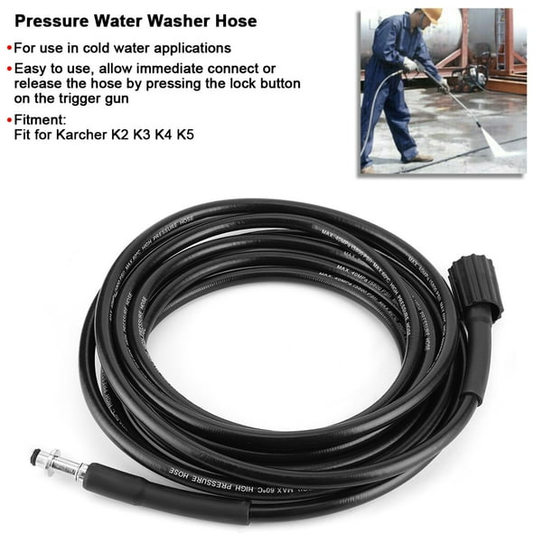 Manguera De Hidrolavadora De Alta Presión Para Limpieza De Tuberías De Agua, Compatible Con Karcher K2, K3, K4 Y K5. Ideal para la limpieza de automóviles.