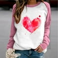 thumbnail image 1 of DPTALR T-shirt Imprimé pour Femme Blouse à Manches Longues Col Rond Hauts Décontractés Chandail à Capuchon, 1 of 4
