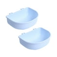 thumbnail image 3 of perfeclan 2x Crate Dog Bowls Water Feeder Dish Easily to Mount Slow Feeding for Wire Cages or Crates for Birds Small Dogs Rabbit Cat Pets Blue, 3 of 9