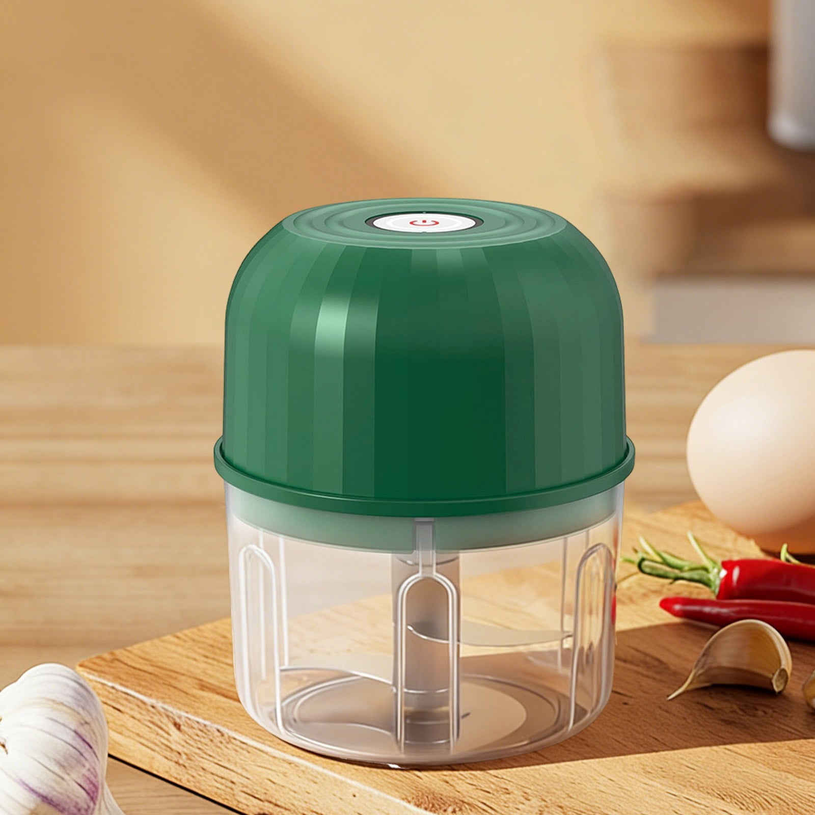 XKHZJL Electric Garlic Chopper, Portable Veggie Chopper,Garlic Grinder Masher Onion Chopper, Cordless Food Processor for Ginger, Chili, Fruit, Meat,etc