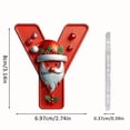 thumbnail image 2 of Adornos de alfabeto de barba de Santa Claus 26-Pack | Decoraciones de Acrílico para Árboles de Navidad | Decoración navideña con letras colgantes | Acentos de corona festiva | Bucles de, 2 of 2