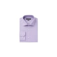thumbnail image 1 of Marc New York Mens Micro Check Button Down Dress Shirt, Purple, 17.5" Neck 34-35" Sleeve, 1 of 1