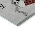 thumbnail image 4 of Addison Rugs Mayfield Washable Holiday Stockings Gray Round Rug, 8' x 8', 4 of 5