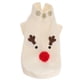 thumbnail image 1 of Ropa para perros con estampado de alce, disfraz navideño transpirable para cachorros, talla S, color blanco, 1 of 7