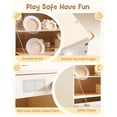 thumbnail image 4 of Robud Wooden Toy Dishwasher for Kids Ages 3+, Realistic Dishwashing Playset with Dishes Cups Utensils Dish Rack & Cloths, Interactive Cleaning Role Play Addition to Play Kitchen, Birthday Gift, 4 of 9