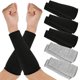 thumbnail image 2 of 5 pares de mangas resistentes a quemaduras cortadas, Protector de brazo, antebrazo, Protector de brazo, cuero fino, rasguño, 2 of 5