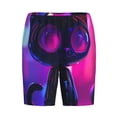 thumbnail image 3 of Picia Neon Toy Cat Reflections Pajama Shorts for Men, Men's Pajama Bottoms, Sleepwear,Short Pajama Pants-XX-Large, 3 of 9