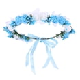 thumbnail image 1 of 1Pcs Bandeau Couronne Florale Multicolore pour Filles avec Fonction Réglable et Style Doux pour Mariage, 1 of 8