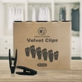 thumbnail image 5 of CLOSET ACCESSORIES, black velvet clips, Durable Non- Breaking Material, Matching Hangers of Our Brand and your existing Velvet Hanger, Suitable to Hang Many Types of Clothes, 20 Pack., 5 of 6
