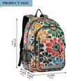 thumbnail image 2 of FORMRS Unisex School Backpack 17" Student Travel Bag with Laptop Compartment, Dark Floral, 2 of 7