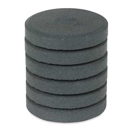 Richeson Tempera Cakes and Sets - Charcoal Metallic, Pkg of 6