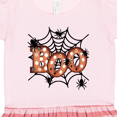 thumbnail image 3 of Inktastic Halloween Boo with Spiders in Web Gift Toddler Girl Dress, 3 of 4