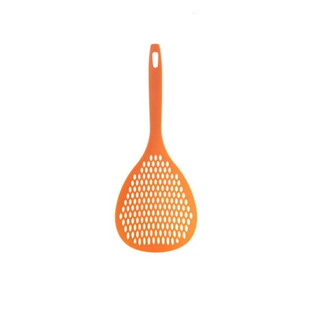 

Skimmer Spoon Food Filter Spoon Grease Skimmer Spoon Slotted Spoon Oil Filter Grid Scoop Skimmer Spoon High Temperature Resistance Long Handle Antislip Oil Food Strainer Household
