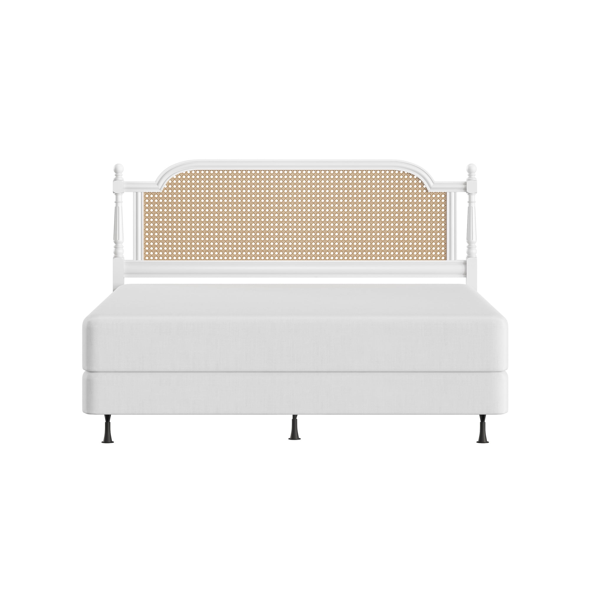 Hillsdale Furniture Melanie King Headboard with Metal Frame, White