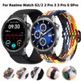 thumbnail image 1 of 22mm Braided Solo Loop For Realme Watch S2 Smartwatch Sport Bracelet For Realme Watch 2 2 Pro 3 3 Pro S SPro Replacement Band, 1 of 5