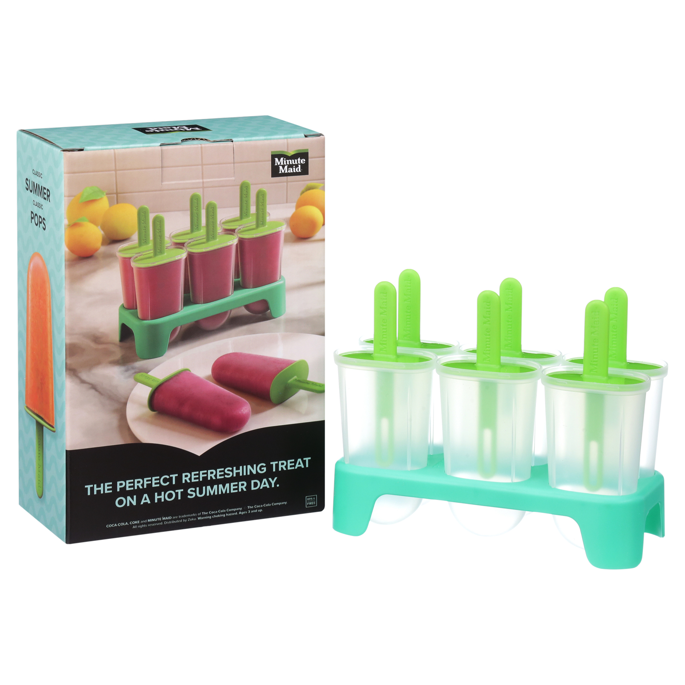 Minute Maid Set of 3 Ice Pop Molds - 1 Red, 1 Teal, 1 Purple - image 3 of 8