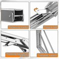 thumbnail image 4 of Heavy Duty 400mm Shelf Bracket, Max Load 150kg, Durable Stainless Steel Folding Design for Storage and Display Needs, 4 of 5