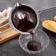 thumbnail image 3 of Small Double Boiler Pot for Melting Chocolate, Stainless Steel Rust Resistant Heat Resistant Handle Dishwasher Safe for Home Kitchen, Double Boiler Pot Set for Butter Cheese Wax, 3 of 5