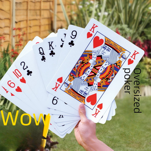 Póker extra grande Carta grande Boda Póker A4 Cuatro veces Seis veces Nueve veces Mini huevo Póker gigante