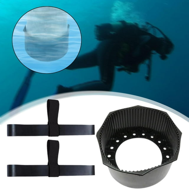 Banda de retención de buceo para dispositivo de snorkel de 12 cilindros, banda de retención multifunción de fácil uso con banda de sujeción para bota negro