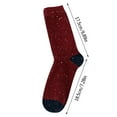 thumbnail image 2 of Fshinging 5 Pairs Wool Socks For Women Winter Warm Thick Knit Cabin Cozy Crew Socks Extra Large Christmas Stockings, 2 of 3