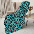 thumbnail image 3 of Rateoe Leopard 1 Pattern Flannel Throw Blanket, Ultra-soft Blanket for Bed, Couch, Car, Hypoallergenic Anti-pilling blanket-40"x30"(Vertical), 3 of 6
