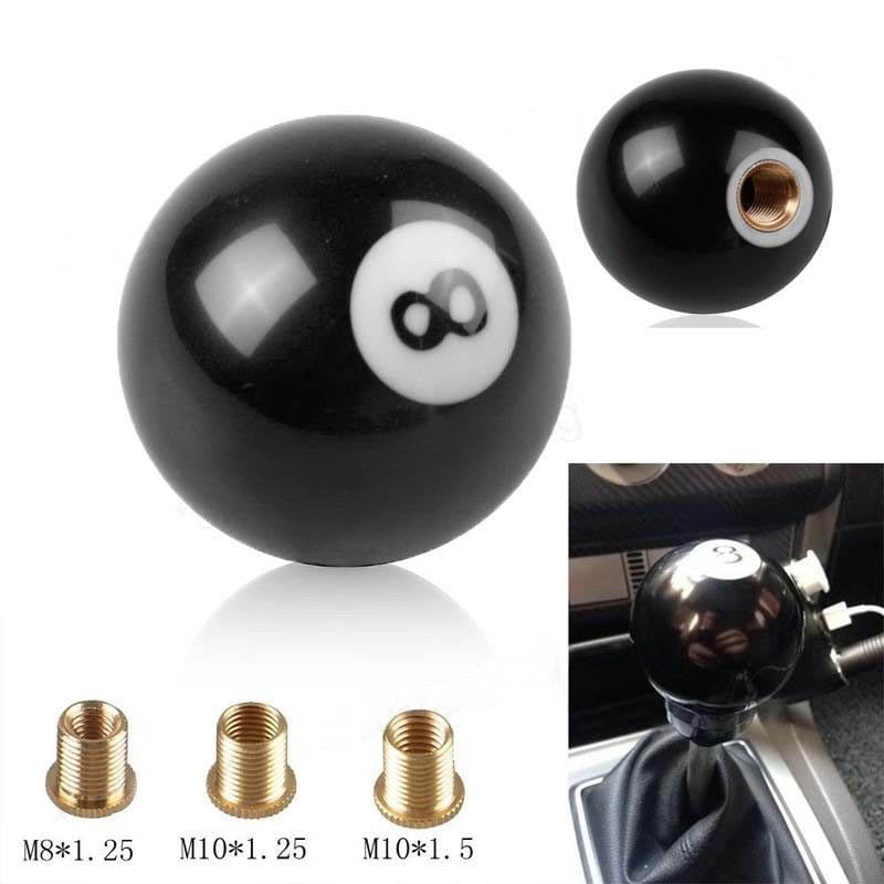 8 Billiards Ball Car Shift Knob Gear Shifter Lever Cover for Manual Transmission 