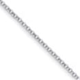 thumbnail image 2 of Auriga Fine Jewelry Platinum Polished 3.4mm Solid Rolo 7.5" Chain Bracelet for Women, 2 of 7