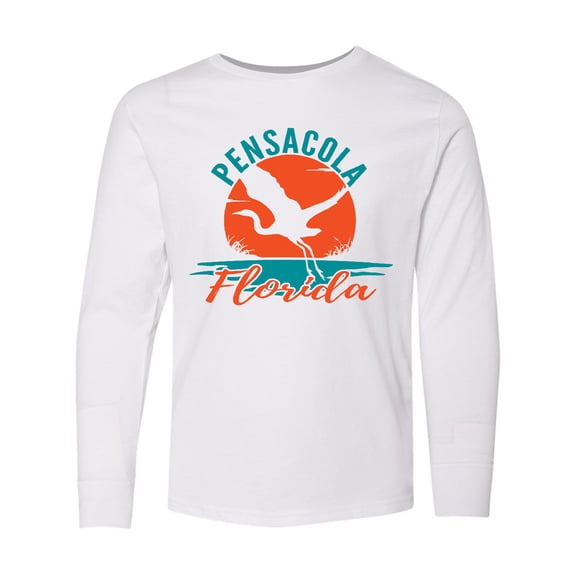 Inktastic Pensacola Florida Vacation Trip Long Sleeve Youth T-Shirt
