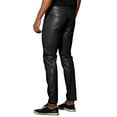 thumbnail image 3 of INSPIRE CHIC Faux Leather Pants for Men's Slim Fit Hip Hop Nightclub Disco Party Trousers 30 Black, 3 of 5